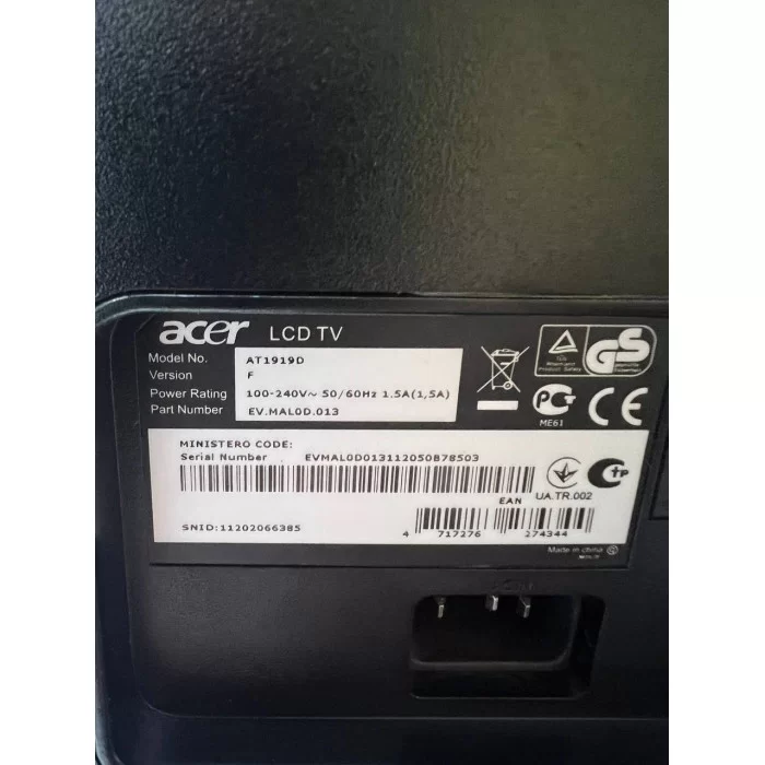 Телевизор Acer AT1919D Б/У